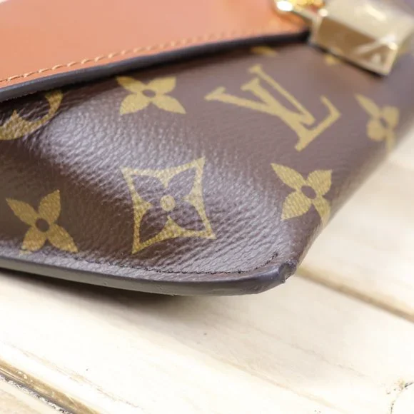 Louis Vuitton Padlock on Strap Handbag Monogram Canvas and Leather Brown Caramel - Picture 7 of 16